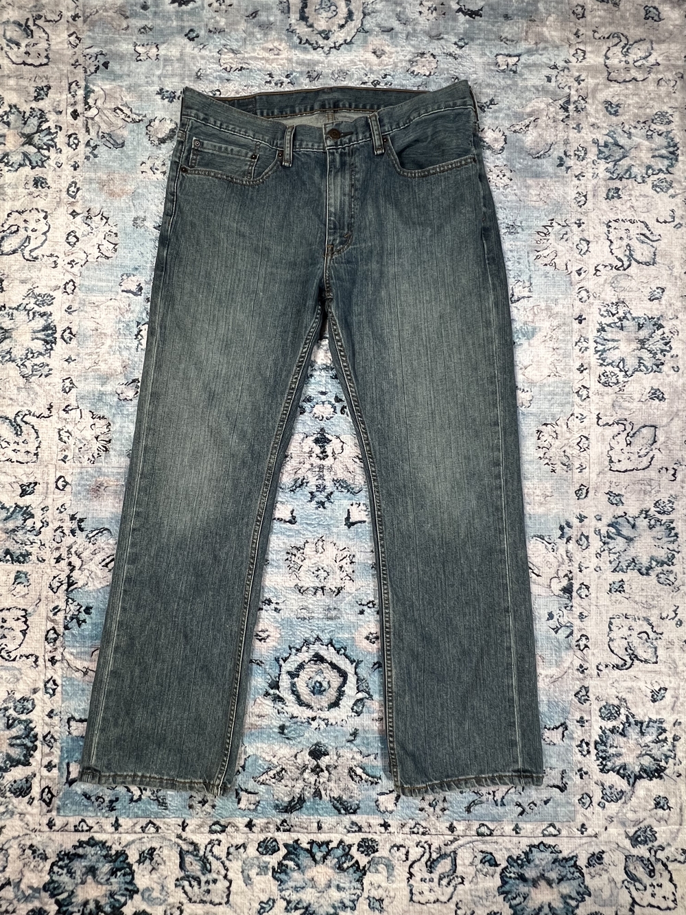 Levis 559 Classic Straight-Leg Men's Jeans in Faded‎ Blue